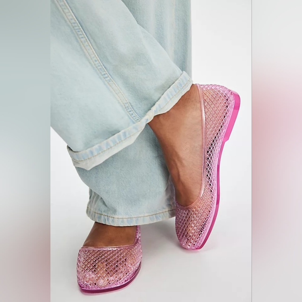Jeffrey Campbell Suni Jelly Flats Blue Size 7 - Picture 10 of 10